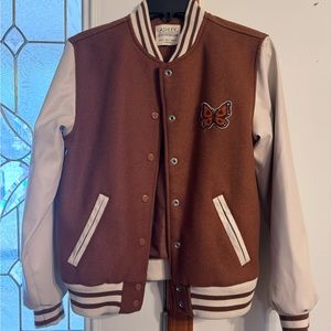 Ladies Size Small, Varsity Style Mushroom Jacket